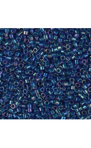 Miyuki delica Beads 11/0 - Emerald lined cobalt ab DB-1763